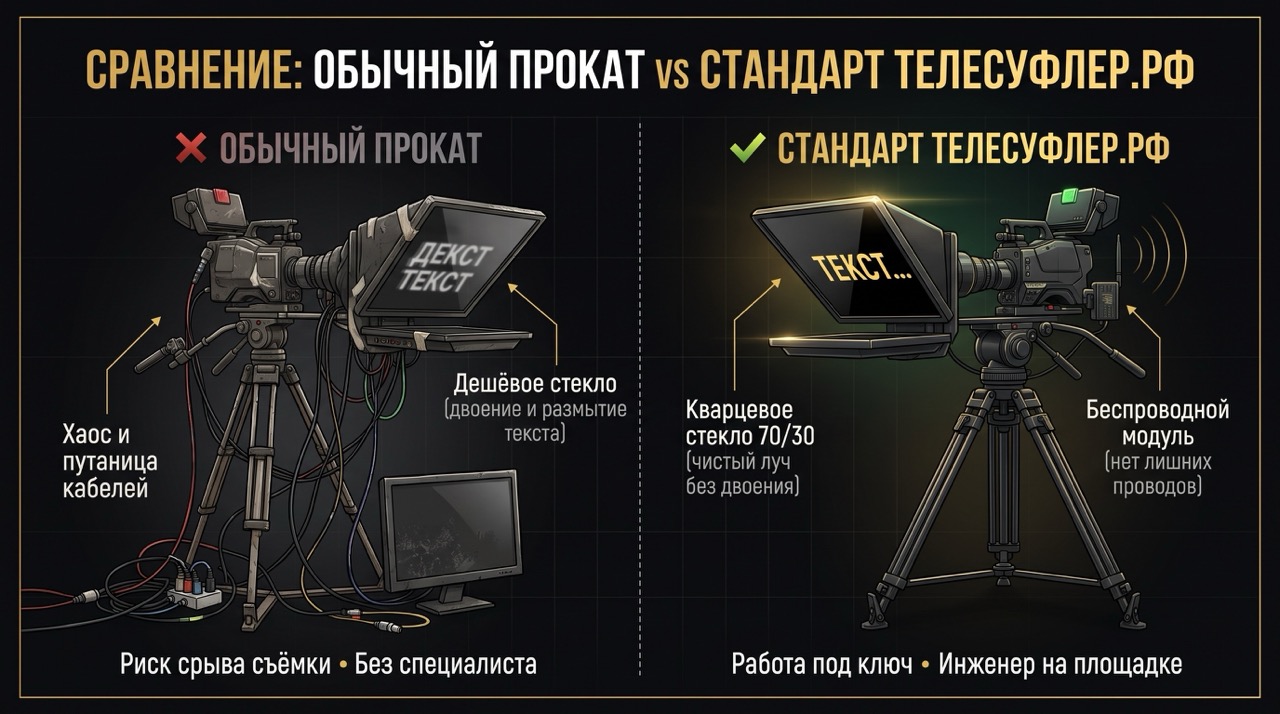 Профессиональный студийный телесуфлер TELEVIEW 19 в сборе